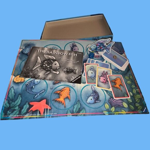 Vintage 1999 The Rainbow Fish Game Ravensburger Marcus Pfister COMPLETE - Picture 3 of 5